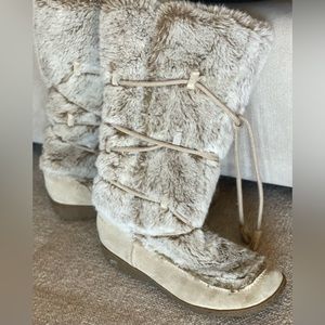 SOLD, Sam Edelman Faux Fur Boots (Mid Rise)